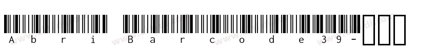 Abri Barcode39字体转换